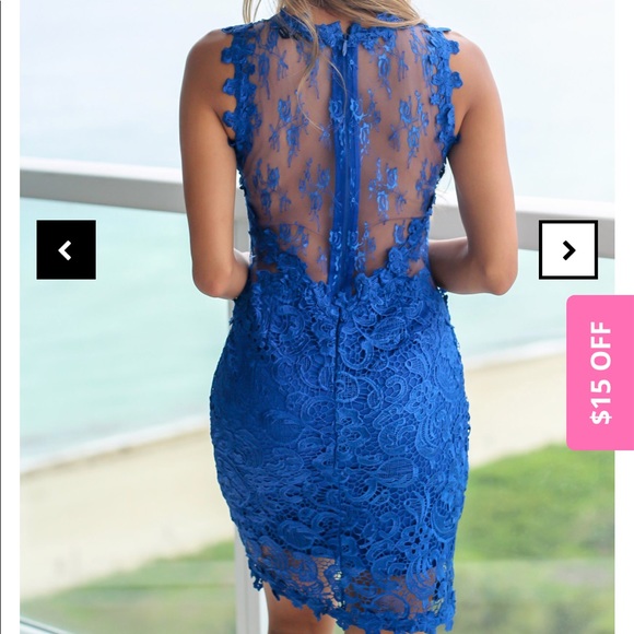 L’Atiste Lace Wine Dress - Picture 3 of 8